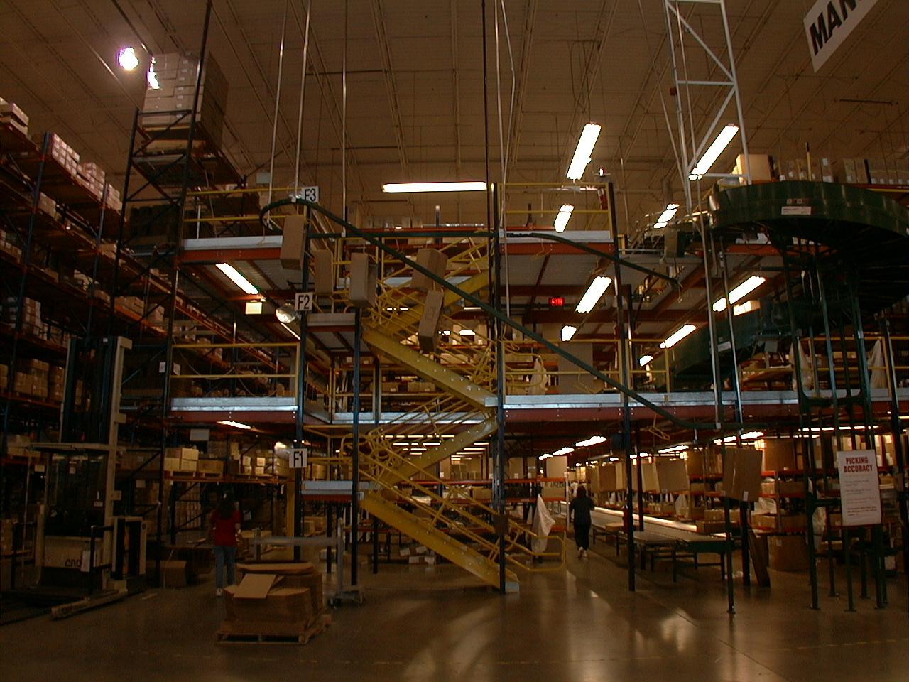 A multi-level split-case pick module at a Gap DC